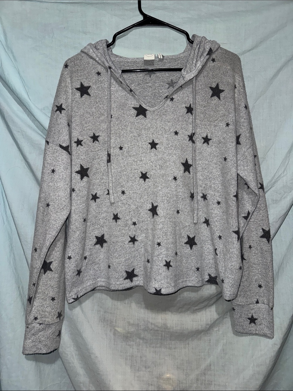 Paper Crane Star Print Hoodie Top